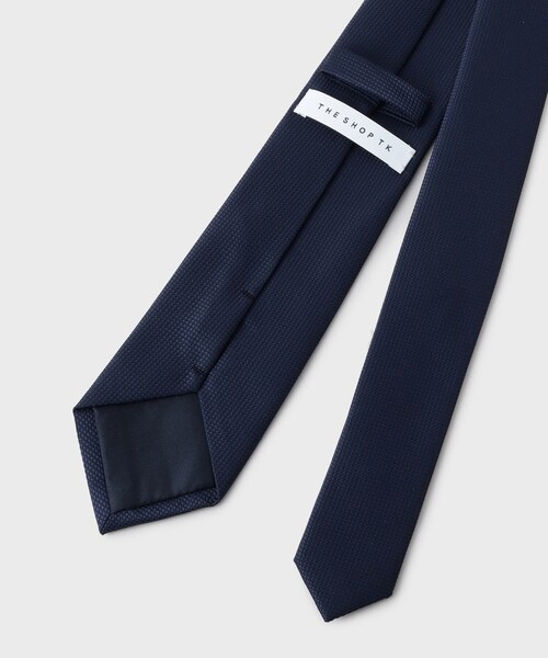 THE SHOP TK （ザ ショップ ティーケー ）の「鹿の子 ネクタイ 【洗濯機OK】（ネクタイ・メンズ・グレー系/ネイビー系/ブルー系/ネイビー/ブルー/ベビーピンク・00）」の12枚目の写真