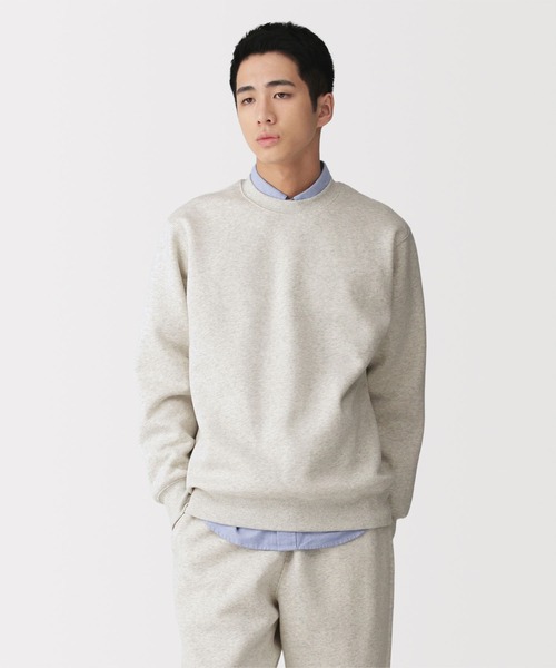 無印良品（ムジルシリョウヒン）の「紳士　スウェットシャツ（スウェット・メンズ・ブラウン系/ブルー系/オートミール/チャコールグレー/ブラック/ネイビー/グレー・S/L/XL/M）」の5枚目の写真