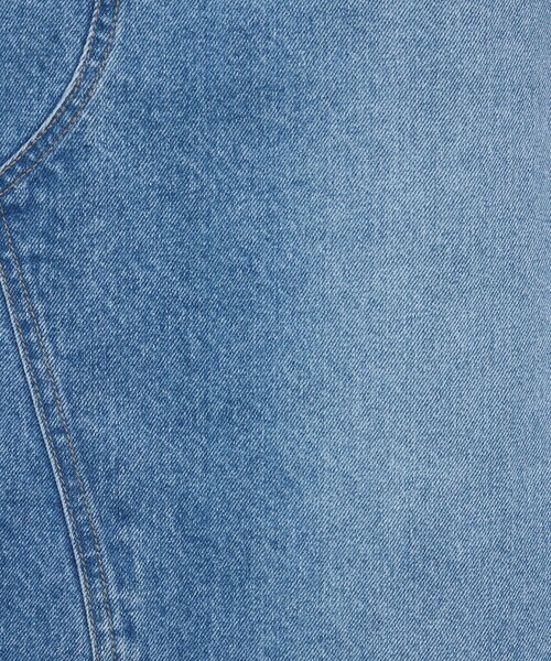 abahouse mavie（アバハウスマヴィ）の「【前後スリット】Aラインデニムロングスカート/ハイウエスト/スタイルアップ/春服/夏服（デニムスカート・レディース・ブラック/サックスブルー・36/38）」の12枚目の写真