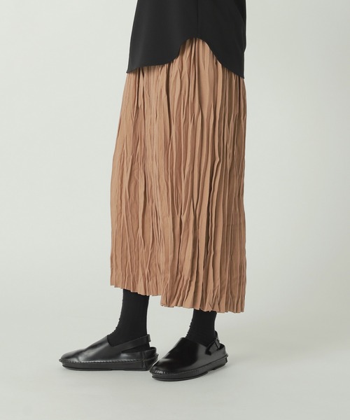 ZUCCa（ズッカ）の「WOOLISH TWILL / S（スカート・レディース・ベージュ/ブラウン/ブラック・M size）」の4枚目の写真