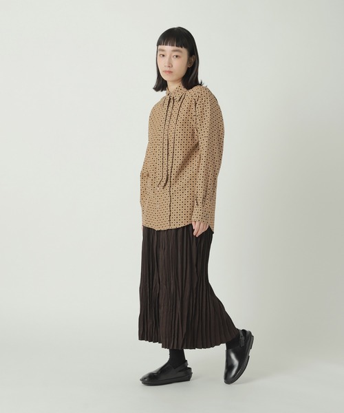 ZUCCa（ズッカ）の「WOOLISH TWILL / S（スカート・レディース・ベージュ/ブラウン/ブラック・M size）」の7枚目の写真