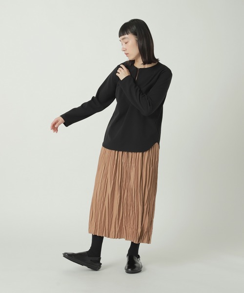 ZUCCa（ズッカ）の「WOOLISH TWILL / S（スカート・レディース・ベージュ/ブラウン/ブラック・M size）」の9枚目の写真