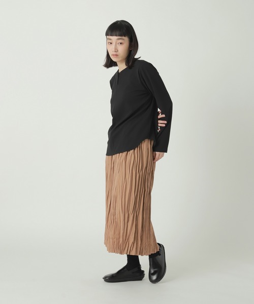 ZUCCa（ズッカ）の「WOOLISH TWILL / S（スカート・レディース・ベージュ/ブラウン/ブラック・M size）」の8枚目の写真