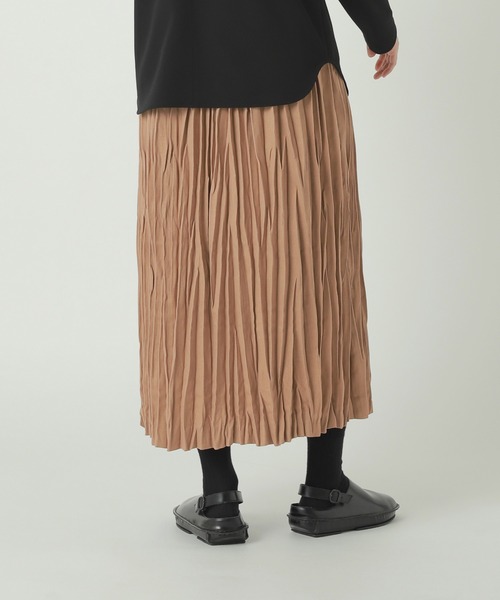 ZUCCa（ズッカ）の「WOOLISH TWILL / S（スカート・レディース・ベージュ/ブラウン/ブラック・M size）」の5枚目の写真