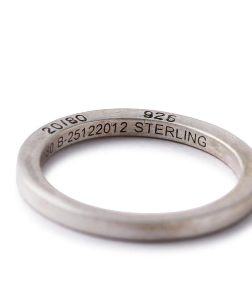 20/80(テゥエンティーエイティー)の「【20/80】トゥエンティーエイティー/STERLING SILVER SQUARE RING 1.8mm(リング・メンズ・シルバー・11/17/19/9)」の4枚目の写真