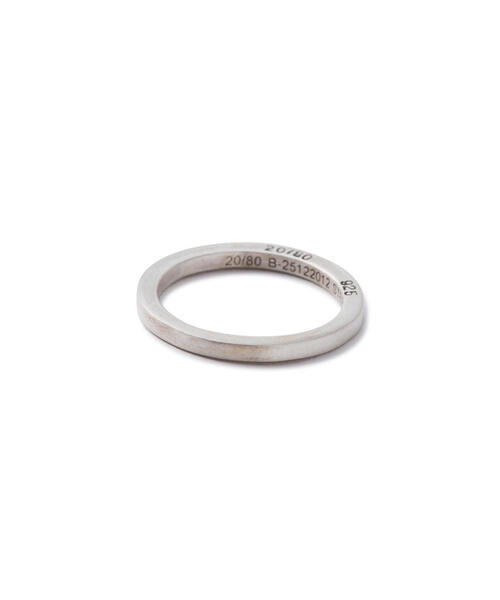 20/80(テゥエンティーエイティー)の「【20/80】トゥエンティーエイティー/STERLING SILVER SQUARE RING 1.8mm(リング・メンズ・シルバー・11/17/19/9)」の1枚目の写真