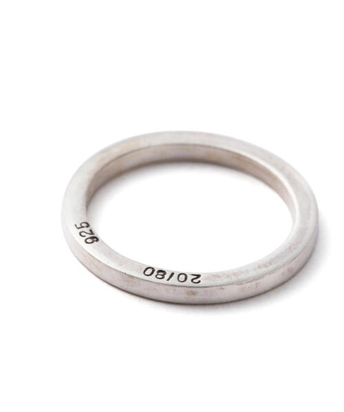 20/80(テゥエンティーエイティー)の「【20/80】トゥエンティーエイティー/STERLING SILVER SQUARE RING 1.8mm(リング・メンズ・シルバー・11/17/19/9)」の2枚目の写真