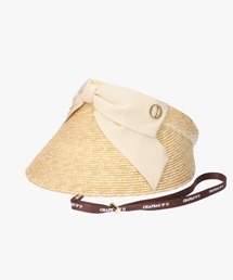 Chapeau d' O（シャポードオー）の「Chapeau d' O  Front Ribbon MUGI Visor / シャポードオー（サンバイザー）」