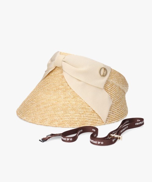 Chapeau d' O Front Ribbon MUGI Visor / シャポードオー(サン Chapeau d' O Front Ribbon MUGI Visor / シャポードオー(サン