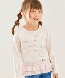 KP（ケーピー）の「mimiちゃん 段フリル長袖チュニック（Tシャツ/カットソー）」