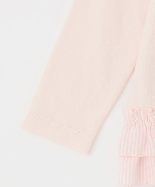 KP（ケーピー）の「mimiちゃん 段フリル長袖チュニック（Tシャツ/カットソー・キッズ・サックスブルー/ピンク・90cm/130cm/100cm/110cm/120cm）」の13枚目の写真