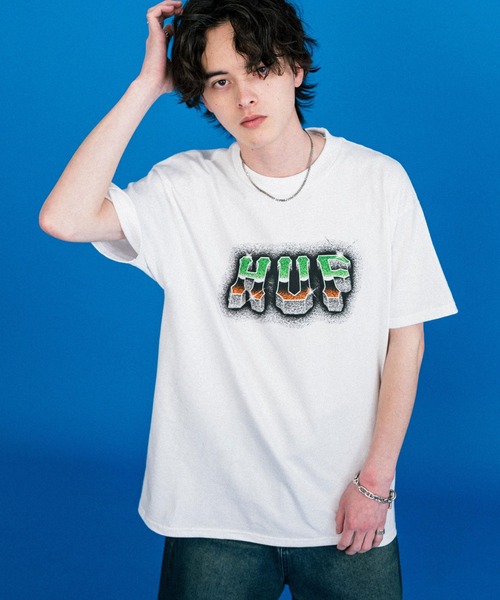 HUF（ハフ）の「新色追加 HUF ハフ オーバーサイズアソートプリント半袖Tシャツ（Tシャツ/カットソー・メンズ・A/I/D/C/F/E/G/B/M/L/K/N/J/H/O/P/U/T/Q/S/R・XL/M/L）」の20枚目の写真