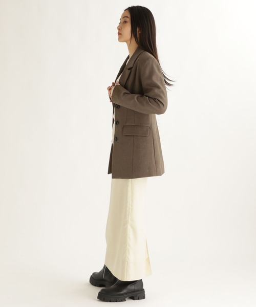 studio CLIP（スタディオクリップ）の「【daily CLIP】ペプラムジャケット（テーラードジャケット・レディース・ネイビー/カーキ・LARGE/MEDIUM）」の8枚目の写真