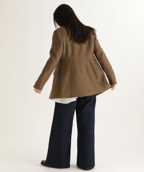 studio CLIP（スタディオクリップ）の「【daily CLIP】ペプラムジャケット（テーラードジャケット・レディース・ネイビー/カーキ・LARGE/MEDIUM）」の12枚目の写真
