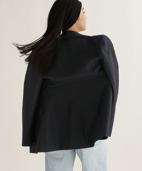 studio CLIP（スタディオクリップ）の「【daily CLIP】ペプラムジャケット（テーラードジャケット・レディース・ネイビー/カーキ・LARGE/MEDIUM）」の15枚目の写真