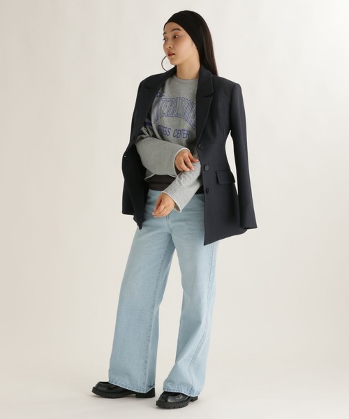 studio CLIP（スタディオクリップ）の「【daily CLIP】ペプラムジャケット（テーラードジャケット・レディース・ネイビー/カーキ・LARGE/MEDIUM）」の17枚目の写真