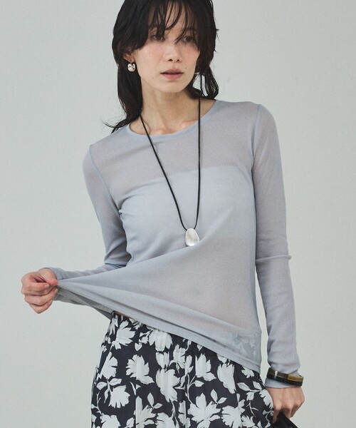 qualite（カリテ）の「レザーワントップネックレス/牛革（ネックレス・レディース・ゴールド/シルバー・フリー）」の4枚目の写真