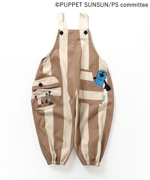 BREEZE（ブリーズ）の「パペットスンスン サロペット（サロペット/オーバーオール・キッズ・ベージュ/ブルー・80/90/100/110/120/130）」の8枚目の写真