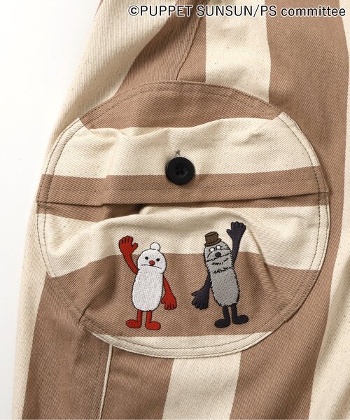 BREEZE（ブリーズ）の「パペットスンスン サロペット（サロペット/オーバーオール・キッズ・ベージュ/ブルー・80/90/100/110/120/130）」の10枚目の写真