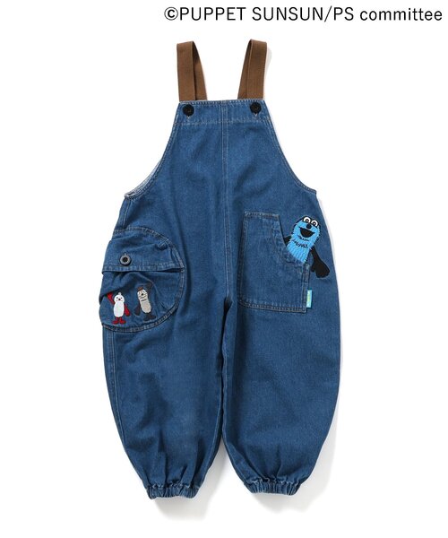 BREEZE（ブリーズ）の「パペットスンスン サロペット（サロペット/オーバーオール・キッズ・ベージュ/ブルー・80/90/100/110/120/130）」の13枚目の写真