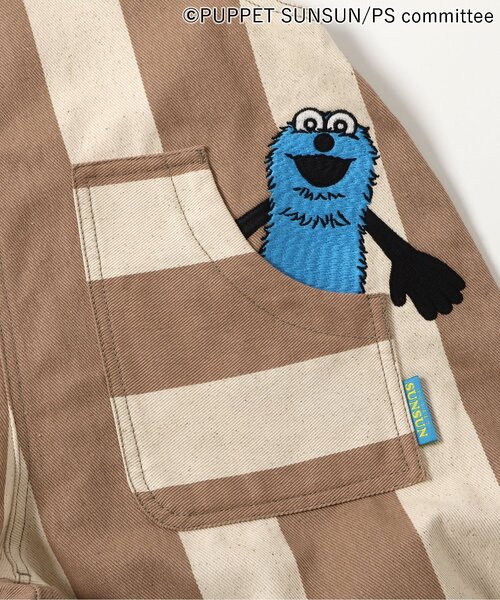 BREEZE（ブリーズ）の「パペットスンスン サロペット（サロペット/オーバーオール・キッズ・ベージュ/ブルー・80/90/100/110/120/130）」の19枚目の写真