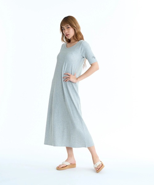 ROXY(ロキシー)の「ROXY ウィメンズ FOLLOW UP DRESS バックデザイン ワンピース 【2026年春夏モデル】/ロキシーゆったりワンピース(ワンピース・レディース・グレー/ナチュラル・SMALL/MEDIUM/LARGE)」の1枚目の写真
