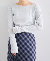 U by SPICK&SPAN | コットンフライスロングスリーブトップス(Tシャツ/カットソー)