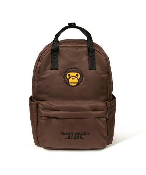 A BATHING APE（アベイシングエイプ）の「BABY MILO MEDIUM BACKPACK #2（バックパック/リュック・メンズ・ブラウン・FREE）」の2枚目の写真