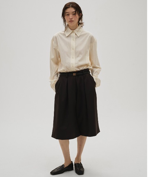 TODAYFUL（トゥデイフル）の「Sidetuck Silky Shirts（シャツ/ブラウス・レディース・ブラック/ミント/キナリ・FREE）」の8枚目の写真