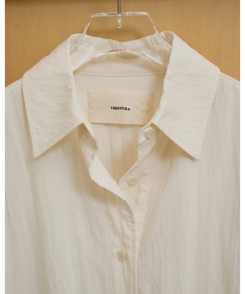 TODAYFUL（トゥデイフル）の「Sidetuck Silky Shirts（シャツ/ブラウス・レディース・ブラック/ミント/キナリ・FREE）」の14枚目の写真