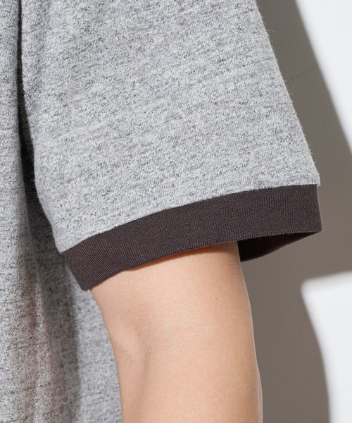 Healthknit(ヘルスニット)の「【Healthknit】26SS TOMPKINS Jersey Ringer Crewneck S/S 217※(Tシャツ/カットソー・メンズ・ネイビー/ホワイト/ブラック/ヘザーグレー・M/L/XL)」の5枚目の写真