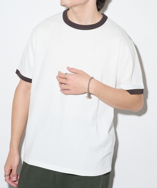 Healthknit(ヘルスニット)の「【Healthknit】26SS TOMPKINS Jersey Ringer Crewneck S/S 217※(Tシャツ/カットソー・メンズ・ネイビー/ホワイト/ブラック/ヘザーグレー・M/L/XL)」の17枚目の写真