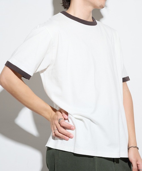 Healthknit(ヘルスニット)の「【Healthknit】26SS TOMPKINS Jersey Ringer Crewneck S/S 217※(Tシャツ/カットソー・メンズ・ネイビー/ホワイト/ブラック/ヘザーグレー・M/L/XL)」の19枚目の写真