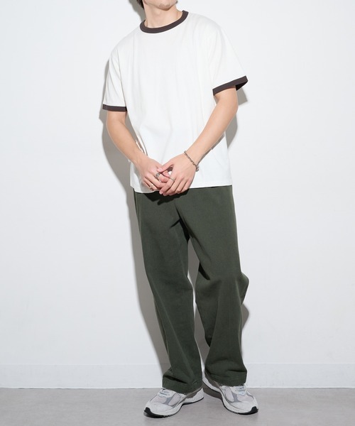 Healthknit(ヘルスニット)の「【Healthknit】26SS TOMPKINS Jersey Ringer Crewneck S/S 217※(Tシャツ/カットソー・メンズ・ネイビー/ホワイト/ブラック/ヘザーグレー・M/L/XL)」の20枚目の写真