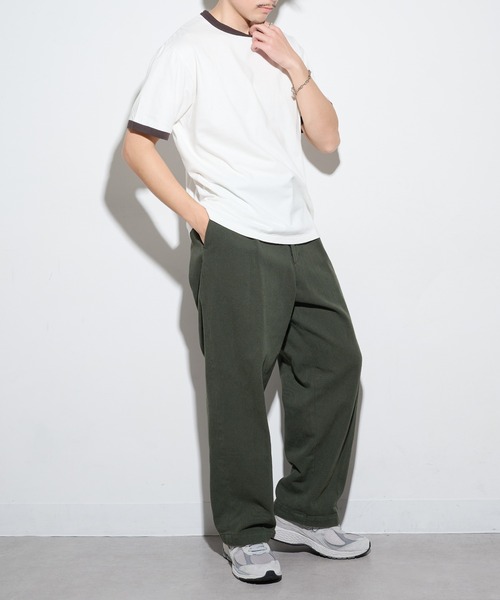 Healthknit(ヘルスニット)の「【Healthknit】26SS TOMPKINS Jersey Ringer Crewneck S/S 217※(Tシャツ/カットソー・メンズ・ネイビー/ホワイト/ブラック/ヘザーグレー・M/L/XL)」の21枚目の写真