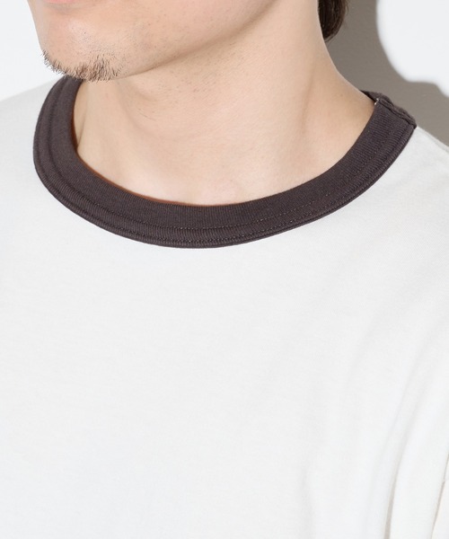 Healthknit(ヘルスニット)の「【Healthknit】26SS TOMPKINS Jersey Ringer Crewneck S/S 217※(Tシャツ/カットソー・メンズ・ネイビー/ホワイト/ブラック/ヘザーグレー・M/L/XL)」の22枚目の写真