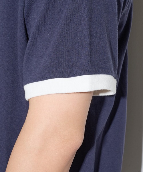 Healthknit(ヘルスニット)の「【Healthknit】26SS TOMPKINS Jersey Ringer Crewneck S/S 217※(Tシャツ/カットソー・メンズ・ネイビー/ホワイト/ブラック/ヘザーグレー・M/L/XL)」の14枚目の写真