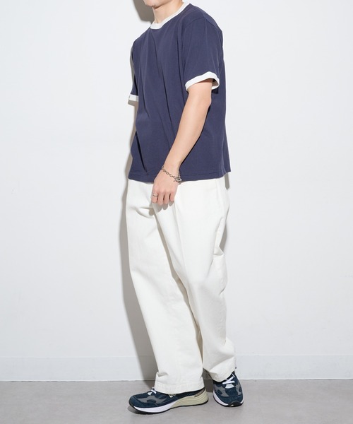 Healthknit(ヘルスニット)の「【Healthknit】26SS TOMPKINS Jersey Ringer Crewneck S/S 217※(Tシャツ/カットソー・メンズ・ネイビー/ホワイト/ブラック/ヘザーグレー・M/L/XL)」の11枚目の写真
