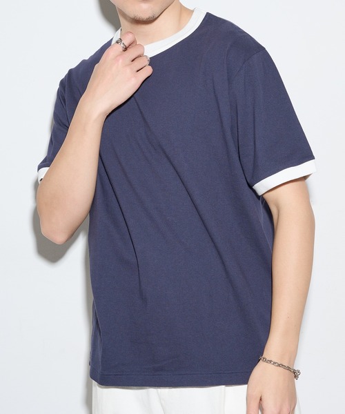 Healthknit(ヘルスニット)の「【Healthknit】26SS TOMPKINS Jersey Ringer Crewneck S/S 217※(Tシャツ/カットソー・メンズ・ネイビー/ホワイト/ブラック/ヘザーグレー・M/L/XL)」の6枚目の写真
