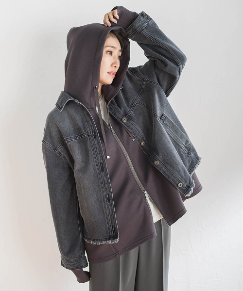 la.f…(ラエフ)の「デニムジャケット(デニムジャケット・レディース・ネイビー/ブラック・9号/7号)」の22枚目の写真