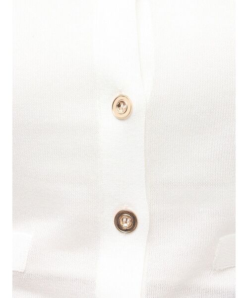 LAGUNAMOON（ラグナムーン）の「メタルボタンシアーニットカーディガン（カーディガン/ボレロ・レディース・グレー/ライトブルー/ピンク/ホワイト・FREE）」の12枚目の写真