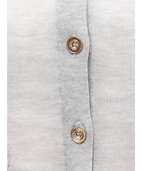 LAGUNAMOON（ラグナムーン）の「メタルボタンシアーニットカーディガン（カーディガン/ボレロ・レディース・グレー/ライトブルー/ピンク/ホワイト・FREE）」の13枚目の写真