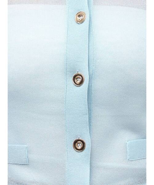 LAGUNAMOON（ラグナムーン）の「メタルボタンシアーニットカーディガン（カーディガン/ボレロ・レディース・グレー/ライトブルー/ピンク/ホワイト・FREE）」の14枚目の写真