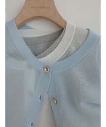 LAGUNAMOON | メタルボタンシアーニットカーディガン(カーディガン/ボレロ)