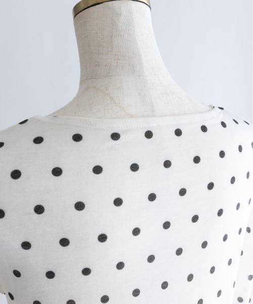 EN NEUME（エンノイム）の「Sheer Dotted Crewneck Long Tee（Tシャツ/カットソー・レディース・オフホワイト/グレー・FREE）」の19枚目の写真