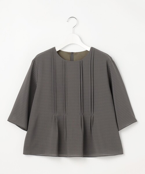 J.PRESS(ジェイプレス)の「シアーブロックチェック カットソー(Tシャツ/カットソー・レディース・ネイビー系/グレー系・LARGE/MEDIUM)」の6枚目の写真