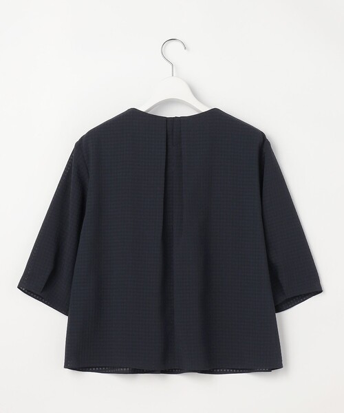 J.PRESS(ジェイプレス)の「シアーブロックチェック カットソー(Tシャツ/カットソー・レディース・ネイビー系/グレー系・LARGE/MEDIUM)」の8枚目の写真