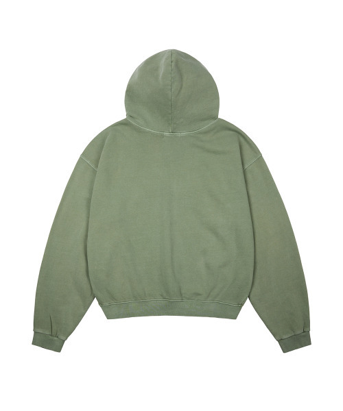 NETHERWORLD(ネザーワールド)の「WHO ARE YOU ZIP HOODIE KHAKI(パーカー・メンズ・カーキ・1/2)」の2枚目の写真