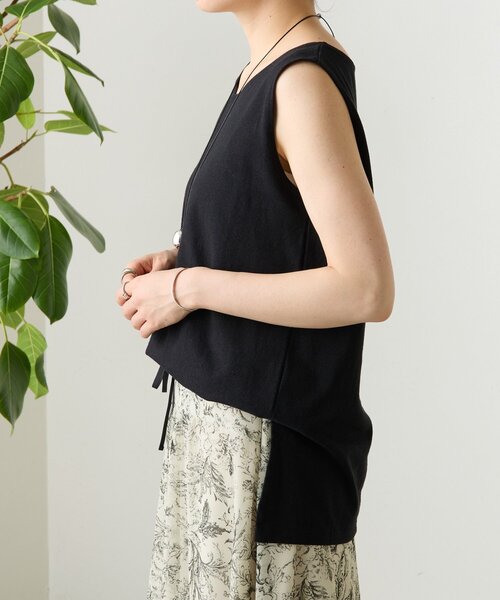 BEARDSLEY(ビアズリー)の「コットンスラブタンクトップ(キャミソール・レディース・ネイビー/モカ/ホワイト/ブラック/オレンジ/ベージュ・FREE)」の14枚目の写真