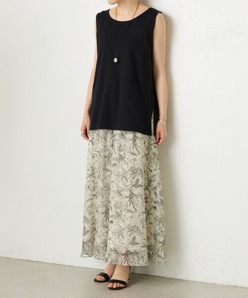 BEARDSLEY(ビアズリー)の「コットンスラブタンクトップ(キャミソール・レディース・ネイビー/モカ/ホワイト/ブラック/オレンジ/ベージュ・FREE)」の16枚目の写真